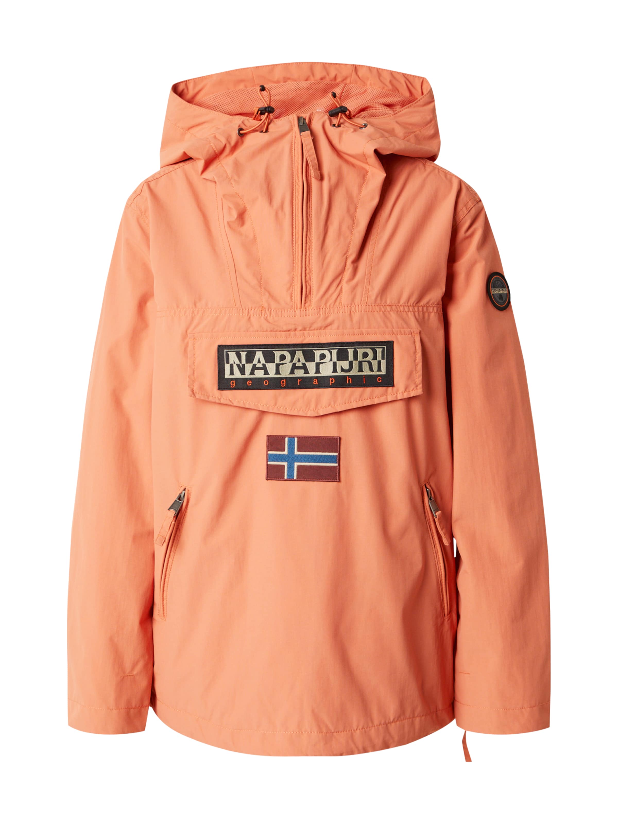 NAPAPIJRI Tussenjas 'RAINFOREST' in de kleur Blauw / Lichtoranje / Bloedrood / Zwart, Productweergave