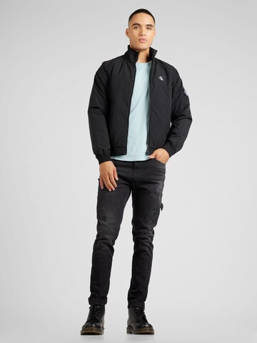 Calvin Klein JeansPrijelazna jakna 'HARRINGTON' - crna boja