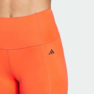ADIDAS PERFORMANCE Skinny Sporthose 'Optime Power' in Orange