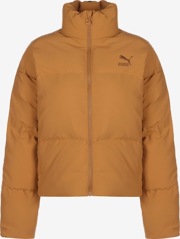 PUMA Athletic Jacket 'Classics' in Yellow: front