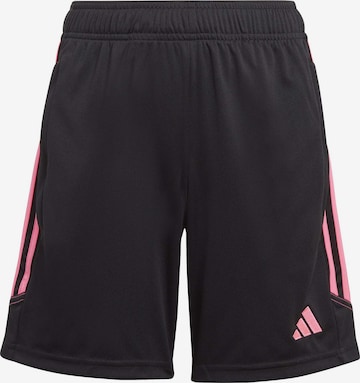 ADIDAS PERFORMANCE Regular Workout Pants 'Tiro 23 Club' in Black: front