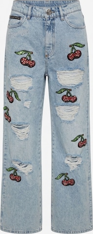 Baggy Jeans di Philipp Plein in blu: frontale