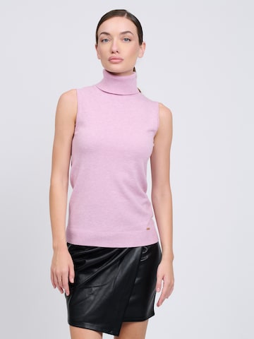 Influencer Pullunder in Pink: Vorderseite