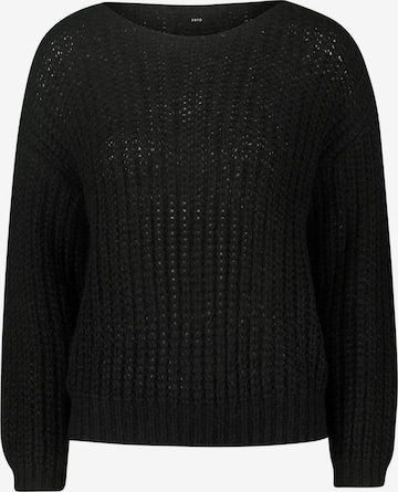 Pullover di zero in nero: frontale