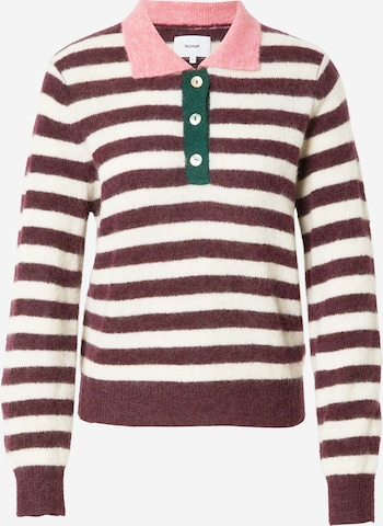 sarkans NÜMPH Džemperis 'Ciara Riette': no priekšpuses