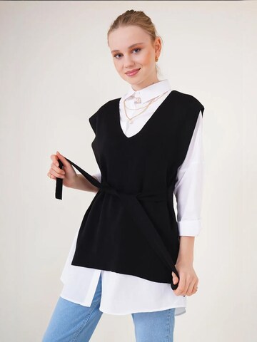 Bigdart - Pullover em preto: frente