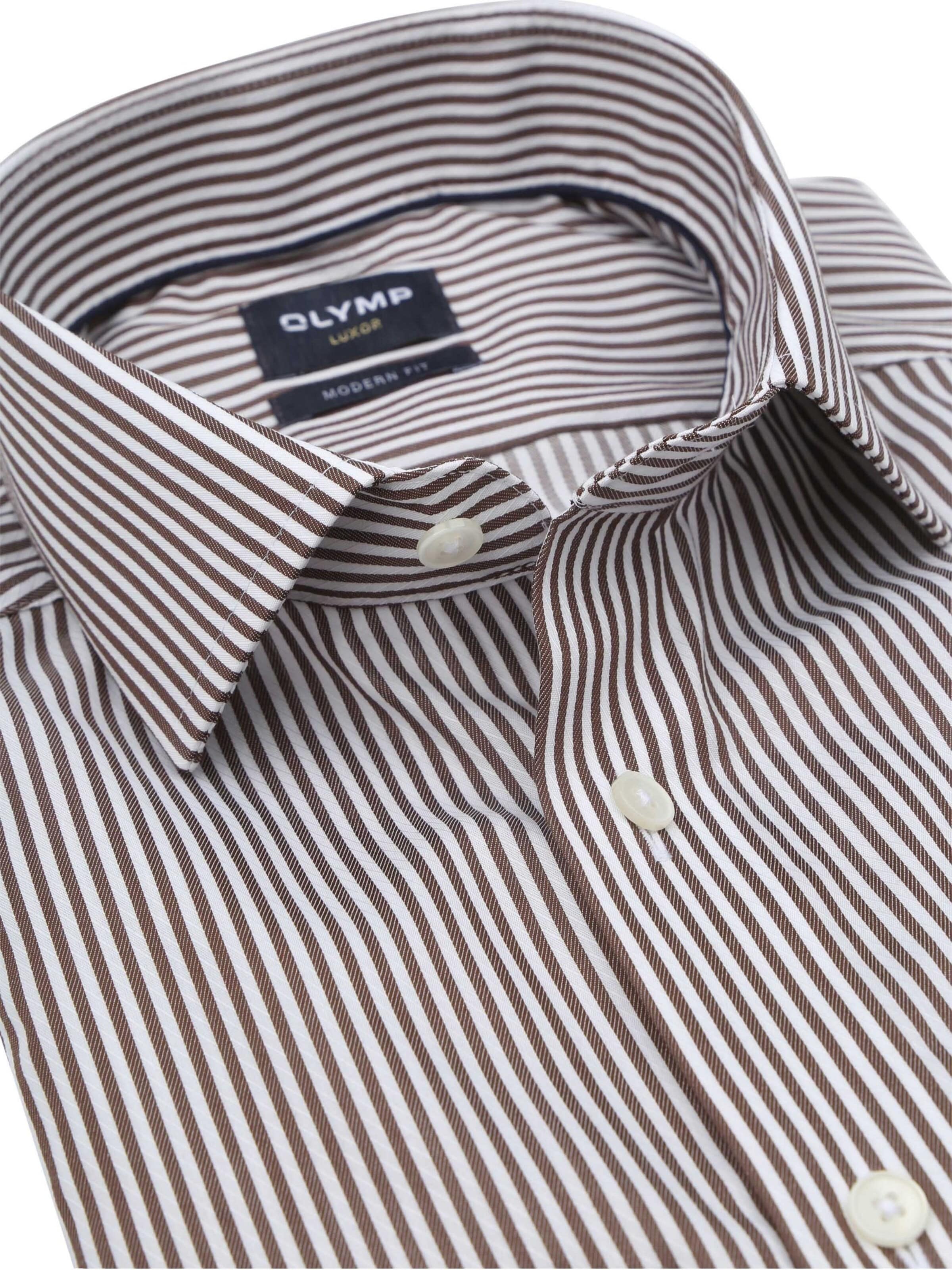Coupe regular Chemise 'Luxor' OLYMP en marron