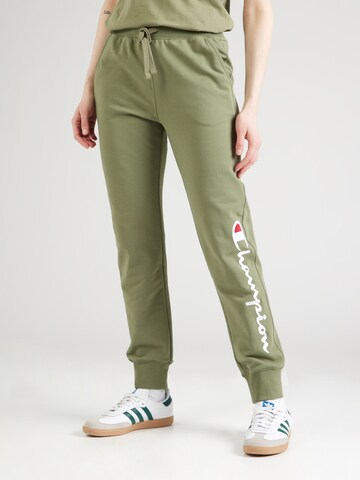 Tapered Pantaloni di Champion Authentic Athletic Apparel in verde: frontale