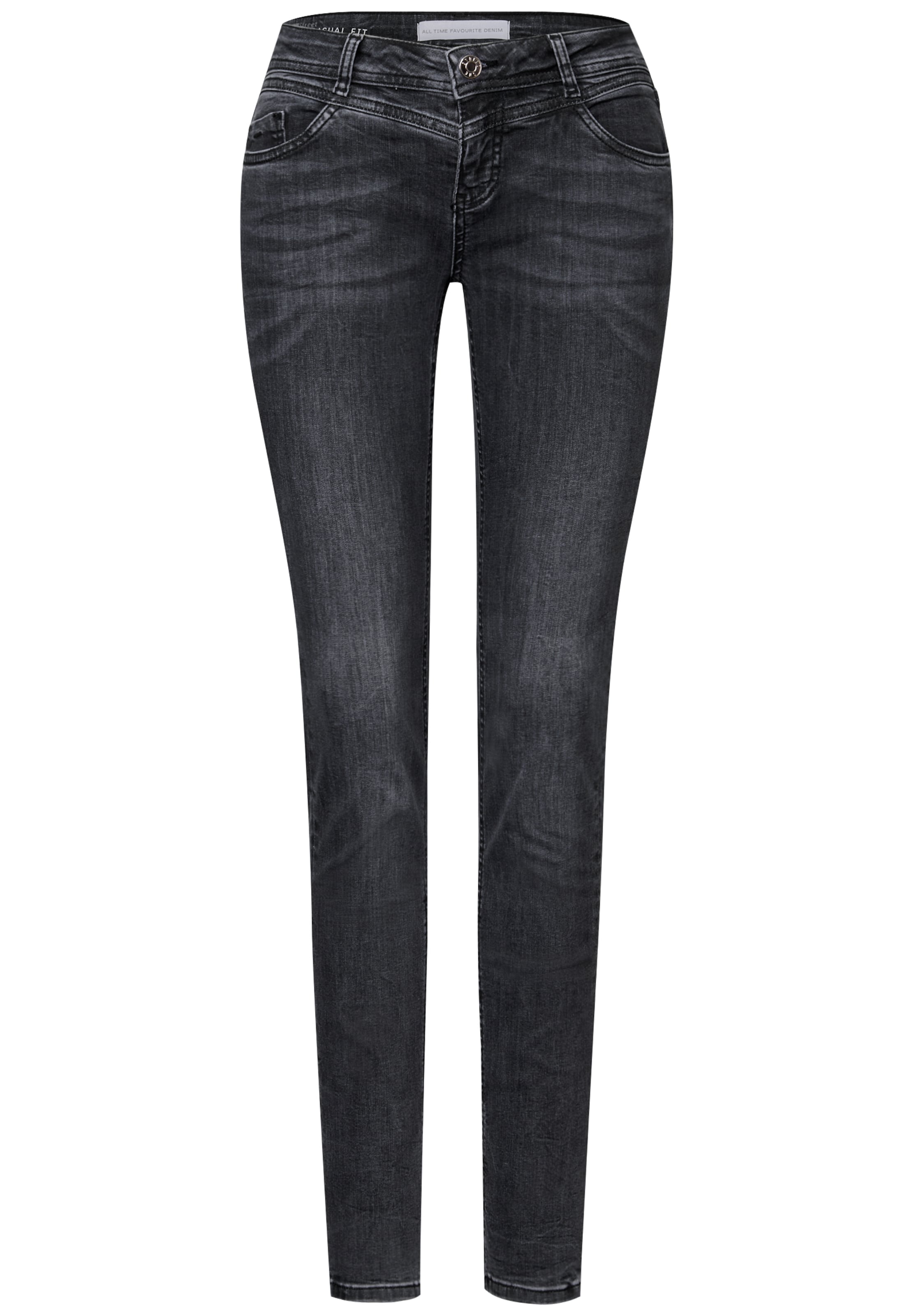 STREET ONE Regular Jeans in Grey: front