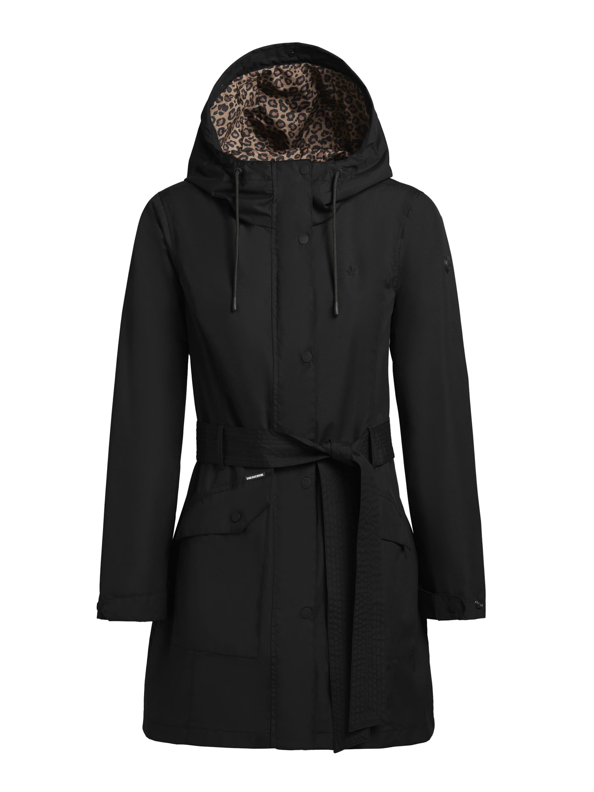 khujo Jacke 'Mosti' in Schwarz: Vorderseite