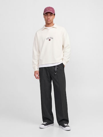 JACK & JONES Loosefit Bandplooibroek in Grijs