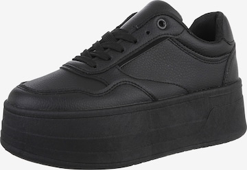 Ital-Design Sneaker in Schwarz: Vorderseite