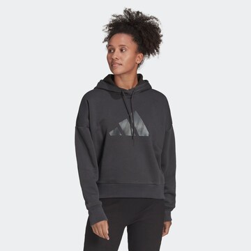 ADIDAS PERFORMANCE Athletic Sweatshirt in Grey: front