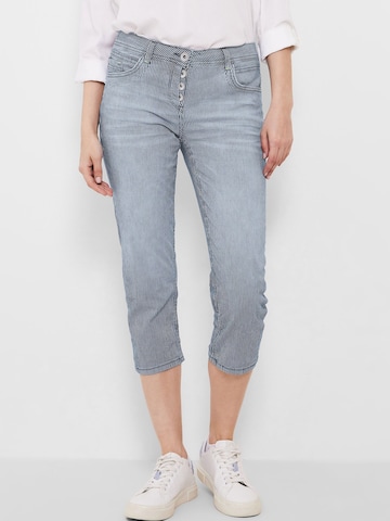 Coupe slim Pantalon CECIL en bleu : devant