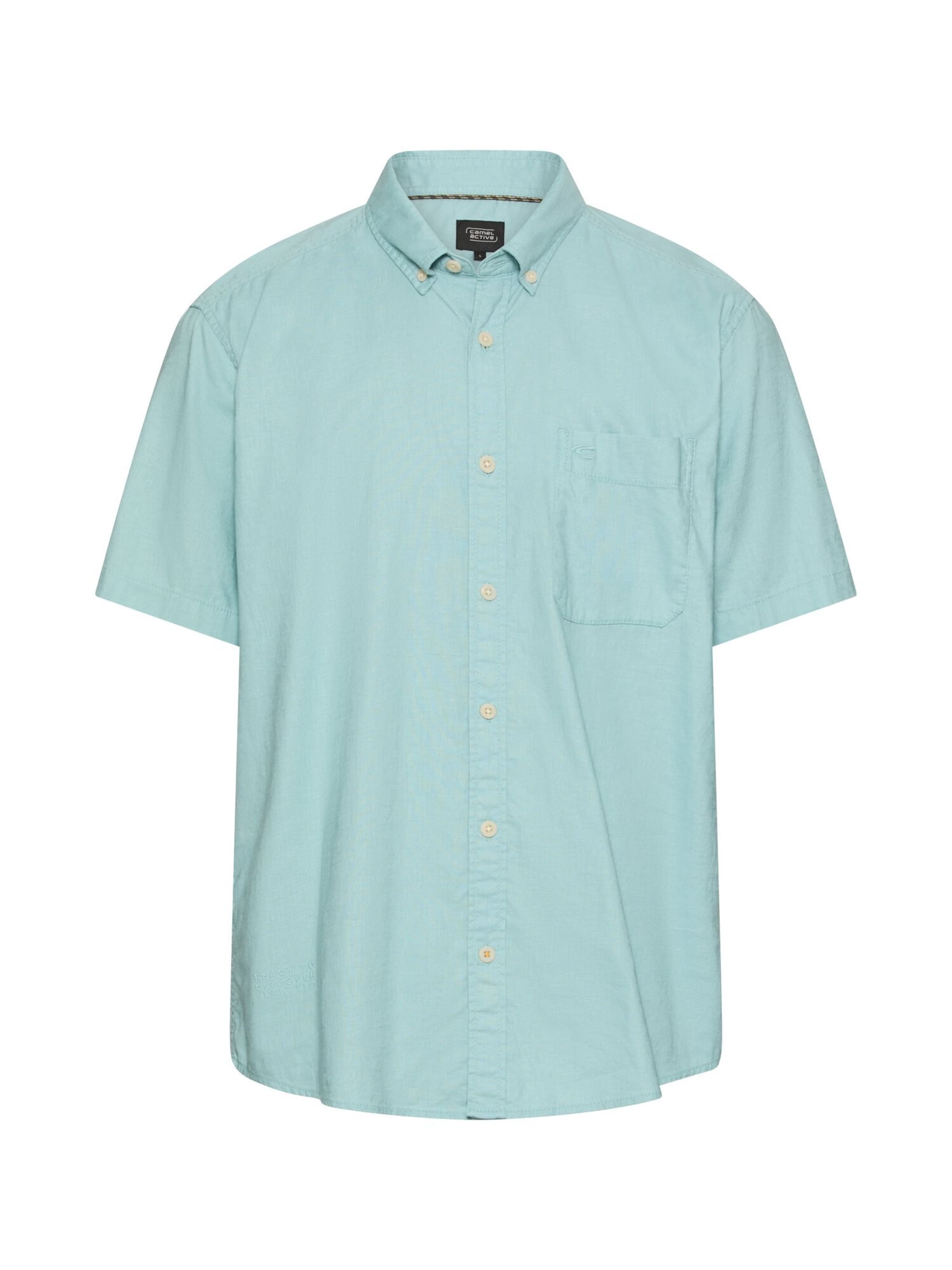 CAMEL ACTIVE Button Up Shirt in Green: front