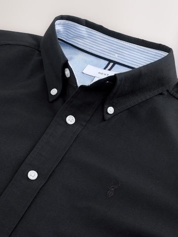 Next Slim Fit Hemd in Schwarz