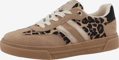 MUSTANG Niske tenisice u bež / brokat / crna, Pregled proizvoda