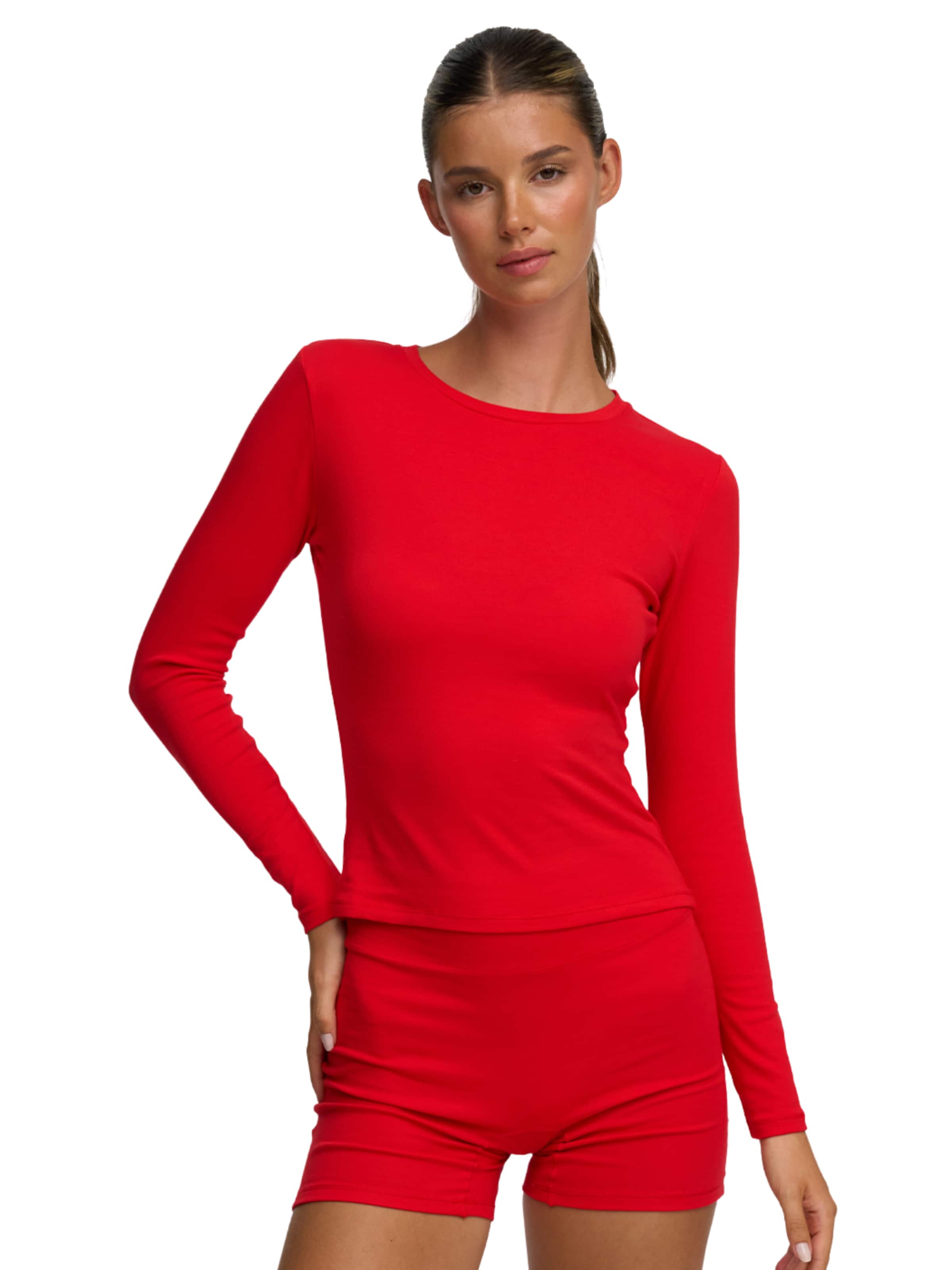 T-shirt 'Cotton Longsleeve' cfab (formerly creamy fabrics) en rouge