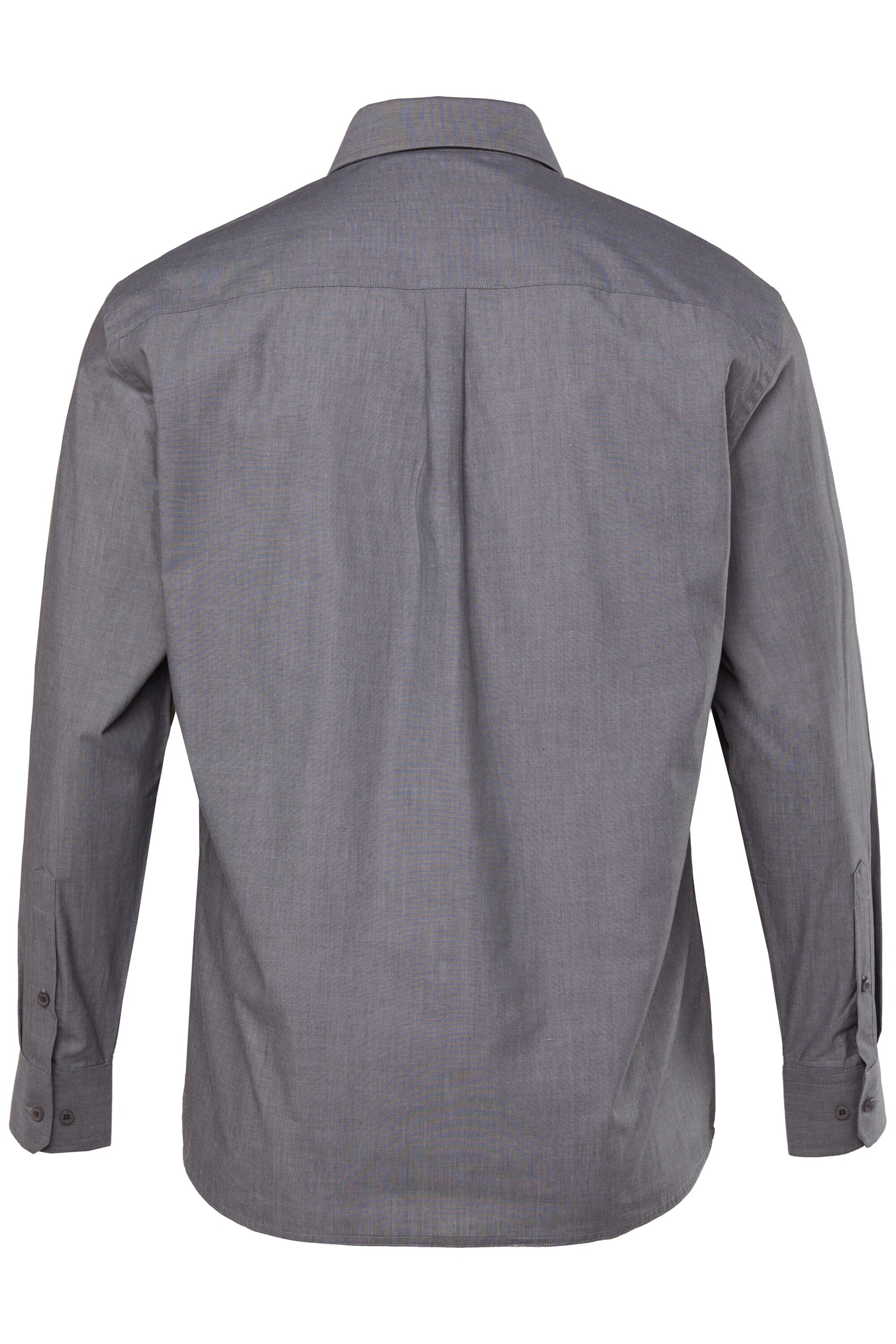 Men Plus Regular Fit Hemd in Grau