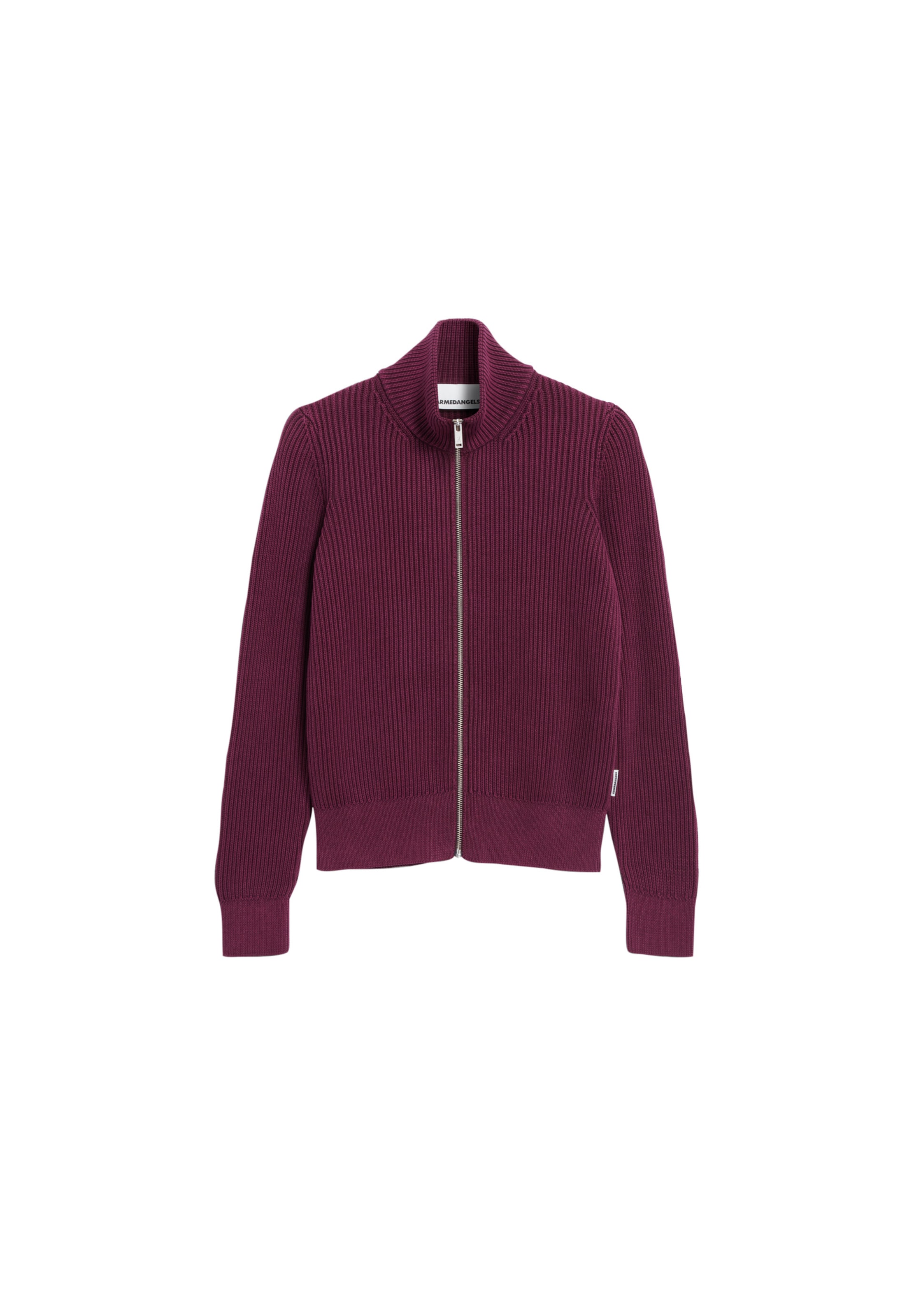 ARMEDANGELS Gebreid vest in Rood: voorkant