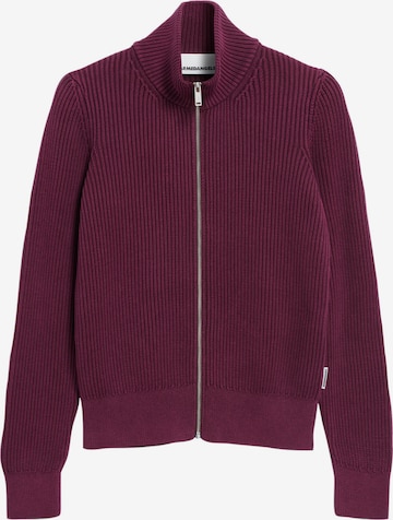 ARMEDANGELS Strickjacke REBECCAA GMT DYE in Rot: Vorderseite
