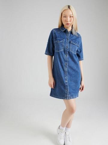 Noisy may - Vestido camisero 'NEW SIGNE' en azul: frente