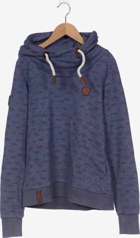 naketano Sweatshirt & Zip-Up Hoodie in L in Blue: front