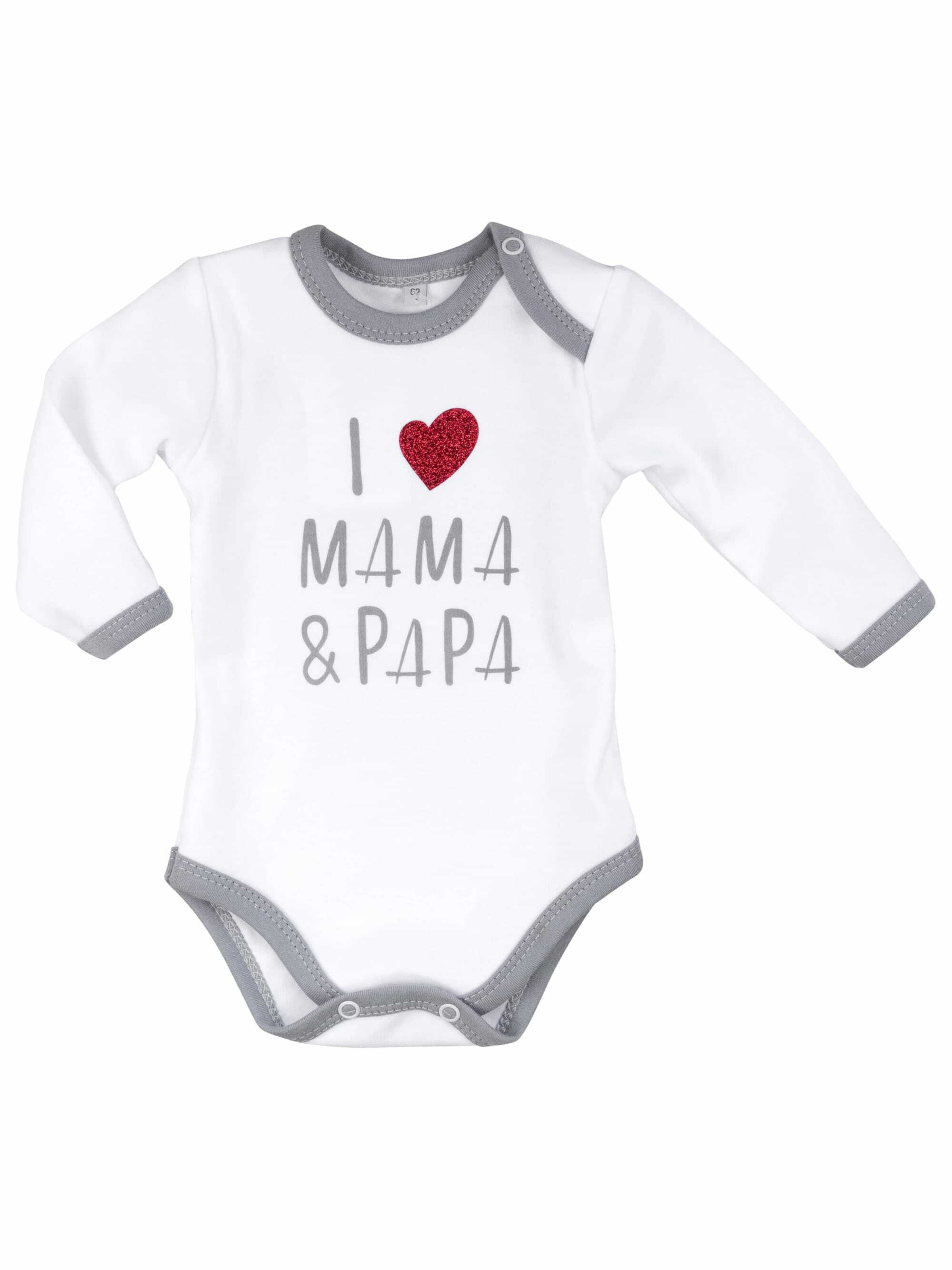 Baby Sweets Set 'I love Mama & Papa' in White