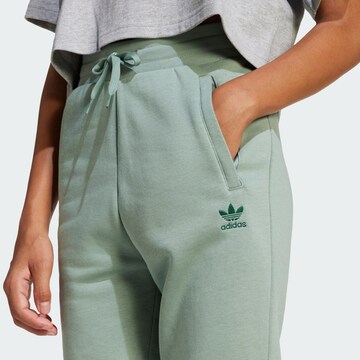 ADIDAS ORIGINALS Tapered Trousers 'Trefoil Essentials' in Green