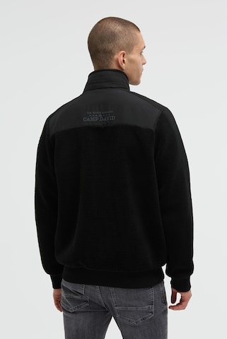 CAMP DAVID Fleece Jacket in Black