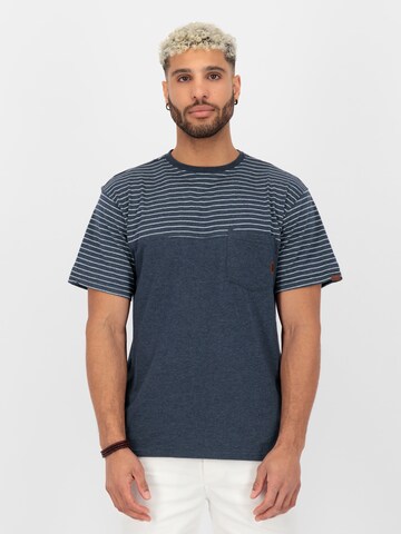 Alife and Kickin Shirt 'LeopoldAK' in Blauw: voorkant