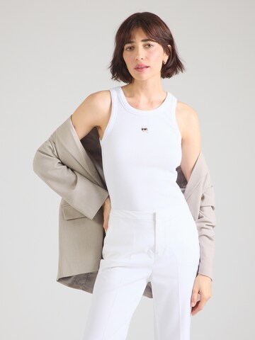 Karl Lagerfeld Top 'Ikon' in Weiß: Vorderseite