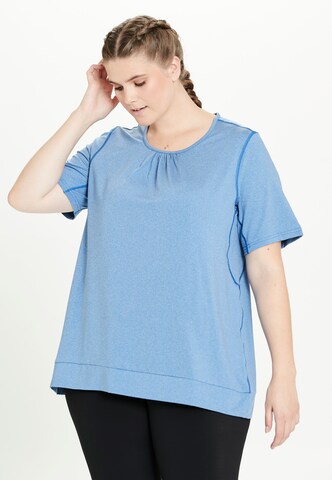 Q by Endurance Performance Shirt 'BREE' in Blue: front