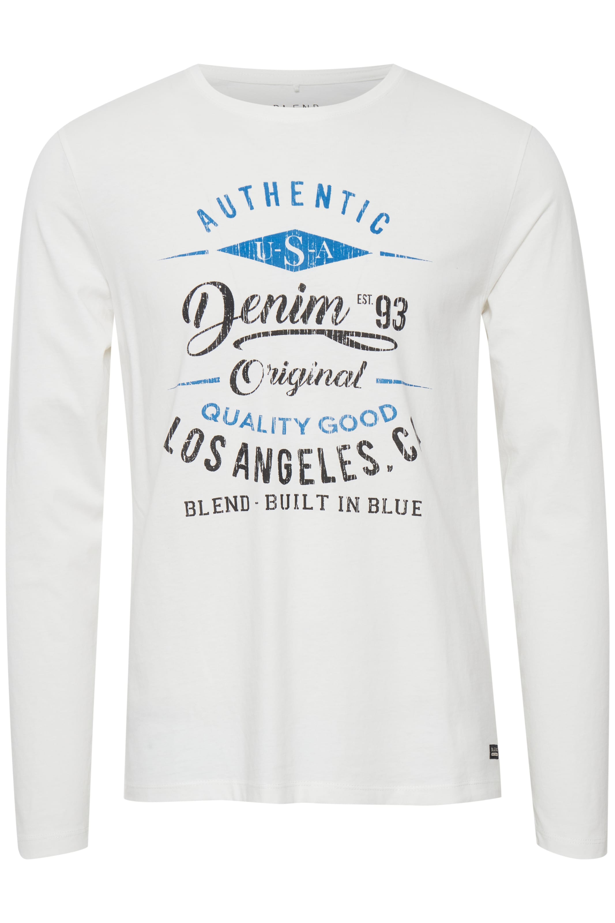 BLEND Longsleeve Dopper in Weiß: Vorderseite