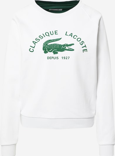 LACOSTE Collegepaita värissä vihreä / valkoinen, Tuotenäkymä