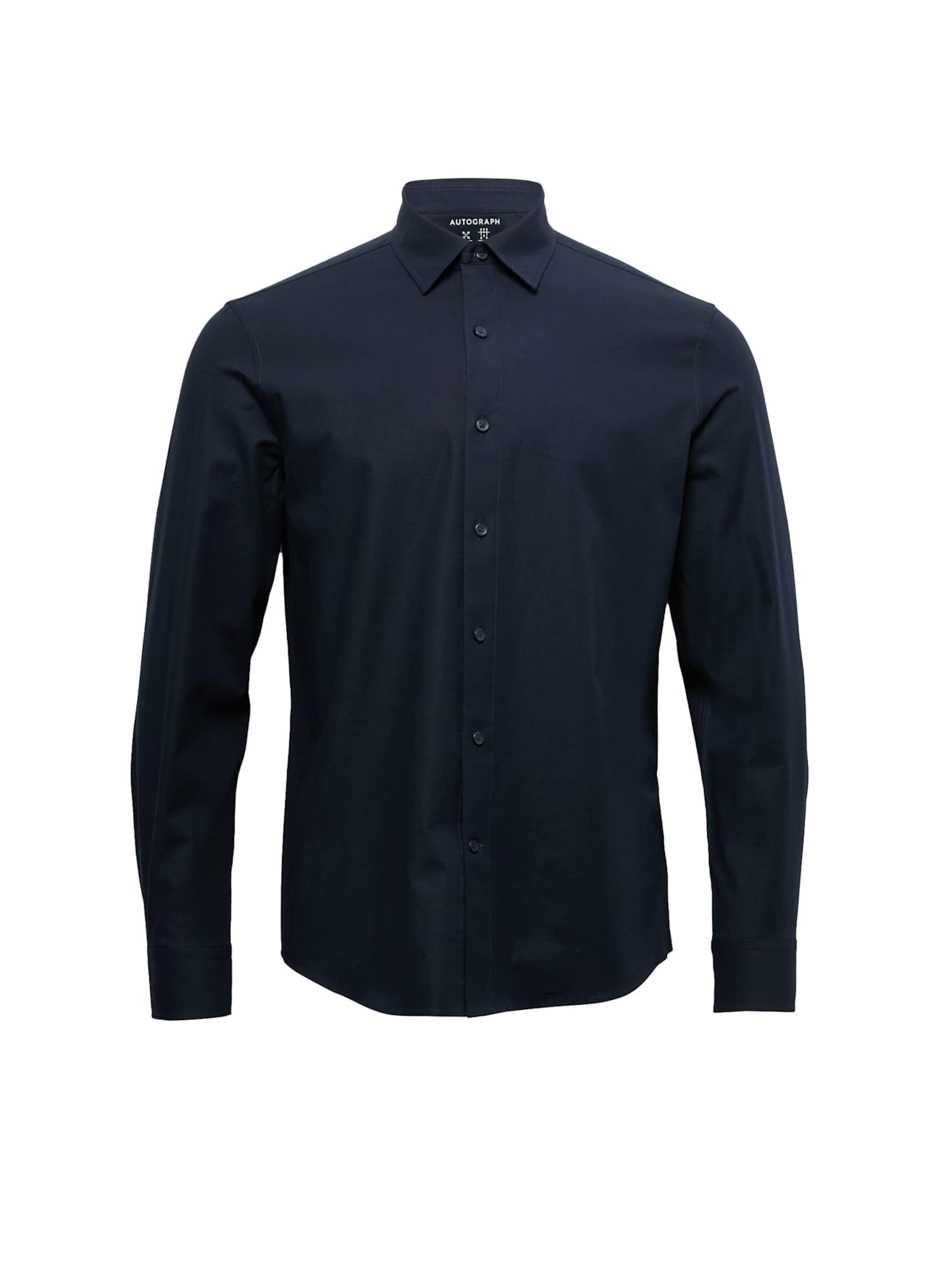 Coupe regular Chemise Marks & Spencer en bleu : devant