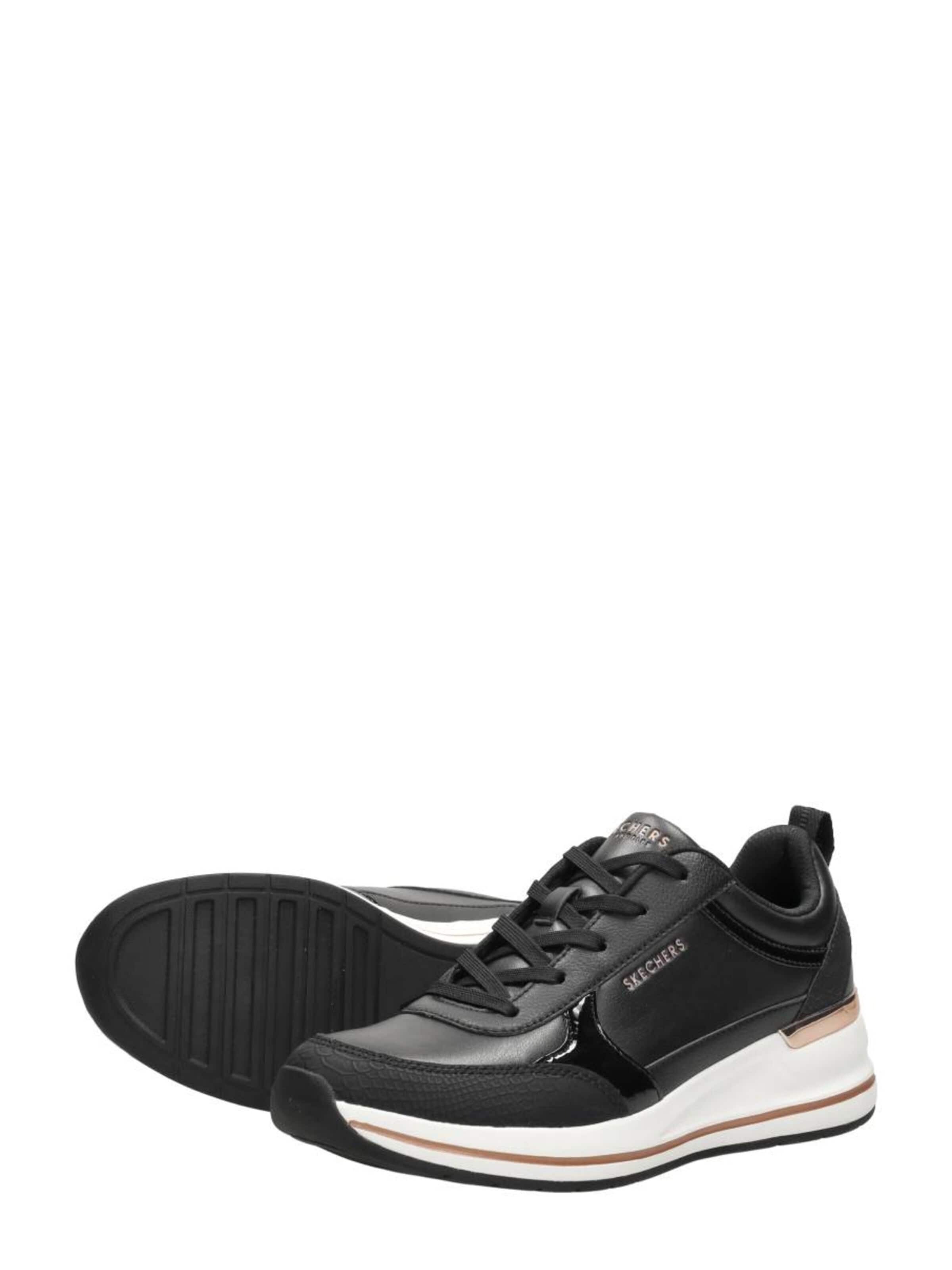 Baskets basses 'Billion 2 - Mid Lace Up' SKECHERS en noir