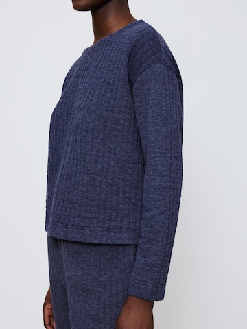 TRIUMPH Sweatshirt ' Cozy Comfort Top Quilted ' in Blue