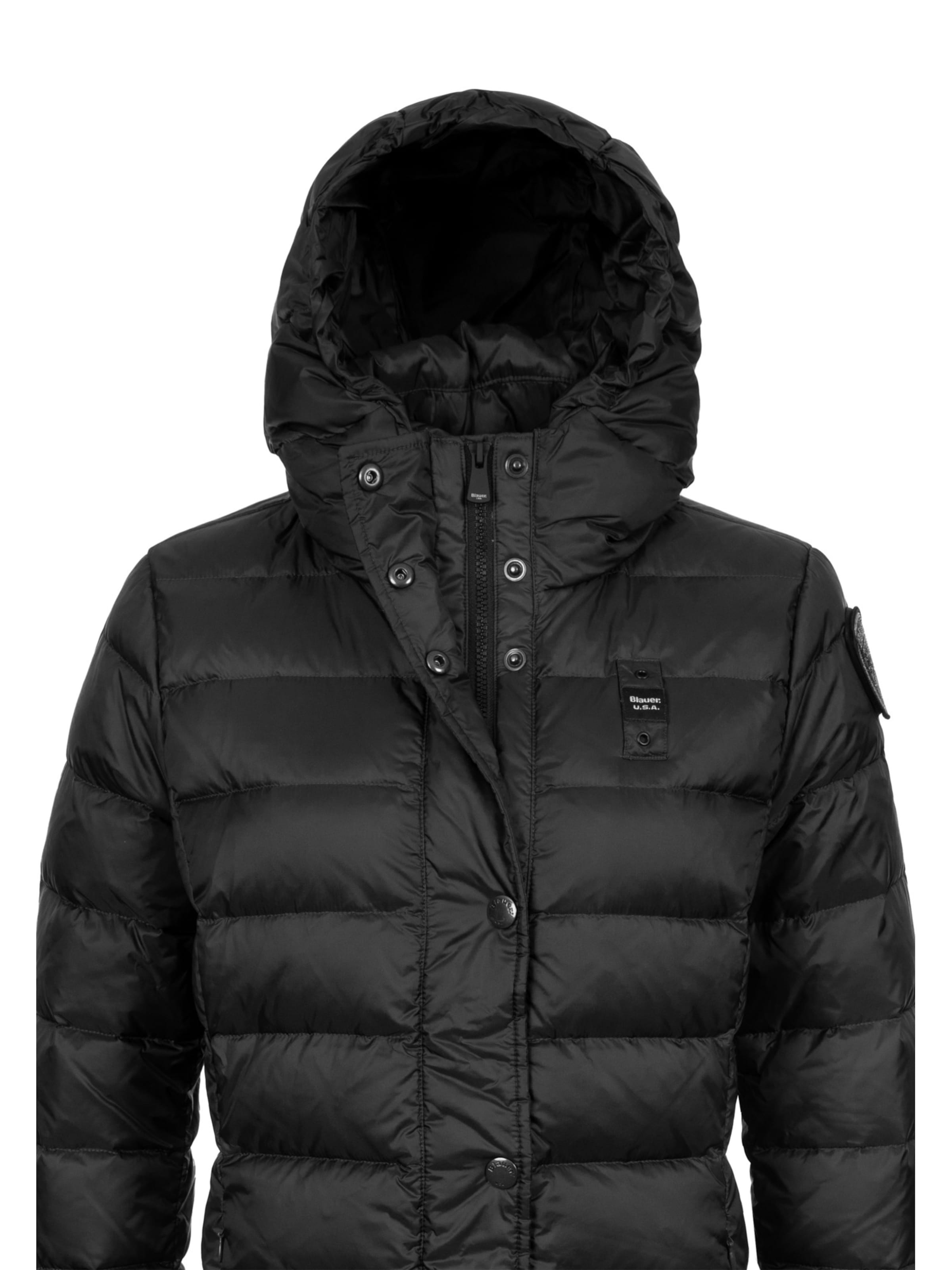 Blauer Winter Coat 'Anita' in Black