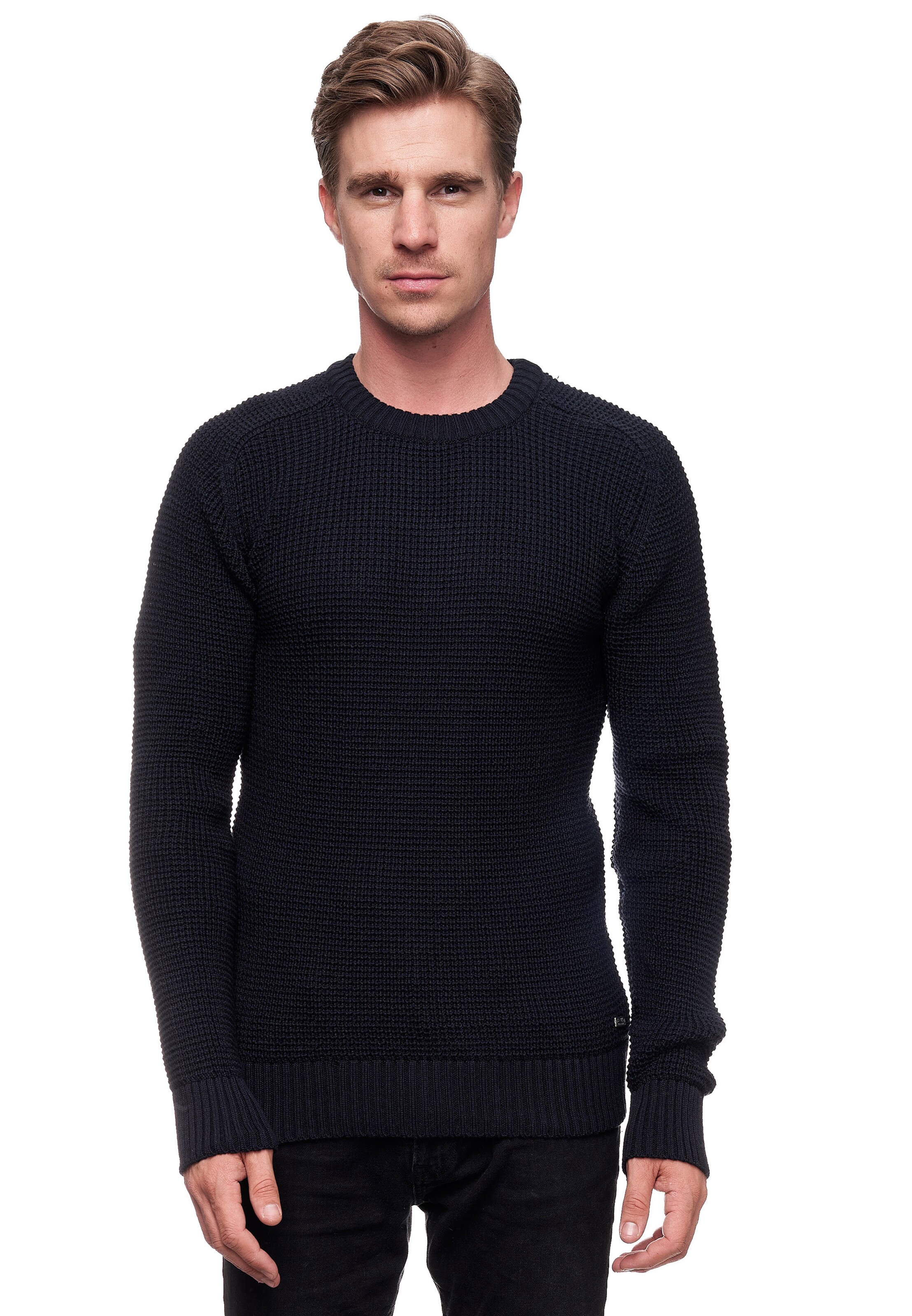 Rusty Neal Pullover in Blau: Vorderseite