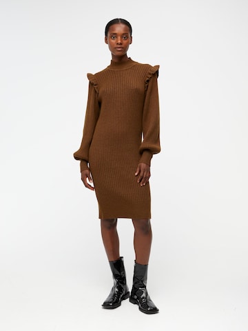 OBJECT Knitted dress 'Diva' in Brown