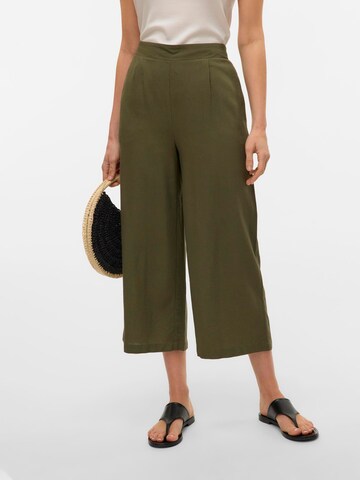 Wide Leg Pantalon à pince 'VMMymilo' VERO MODA en vert : devant