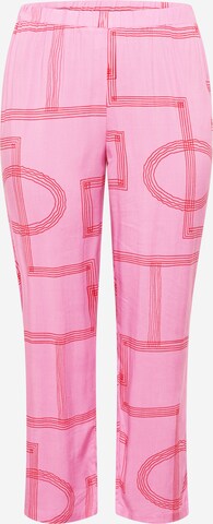 Loosefit Pantaloni 'Des Allie' di ONLY Carmakoma in rosa: frontale