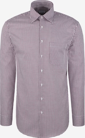 SEIDENSTICKER Zakelijk overhemd ' Schwarze Rose ' in Lila: voorkant