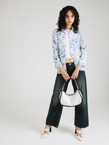 Bianco Lucci Blouse in Blauw