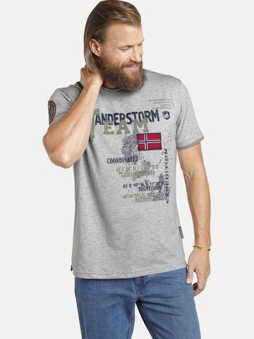 Jan Vanderstorm Shirt 'Sölve' in Grijs: voorkant