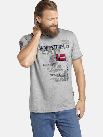 T-Shirt 'Sölve' Jan Vanderstorm en gris : devant