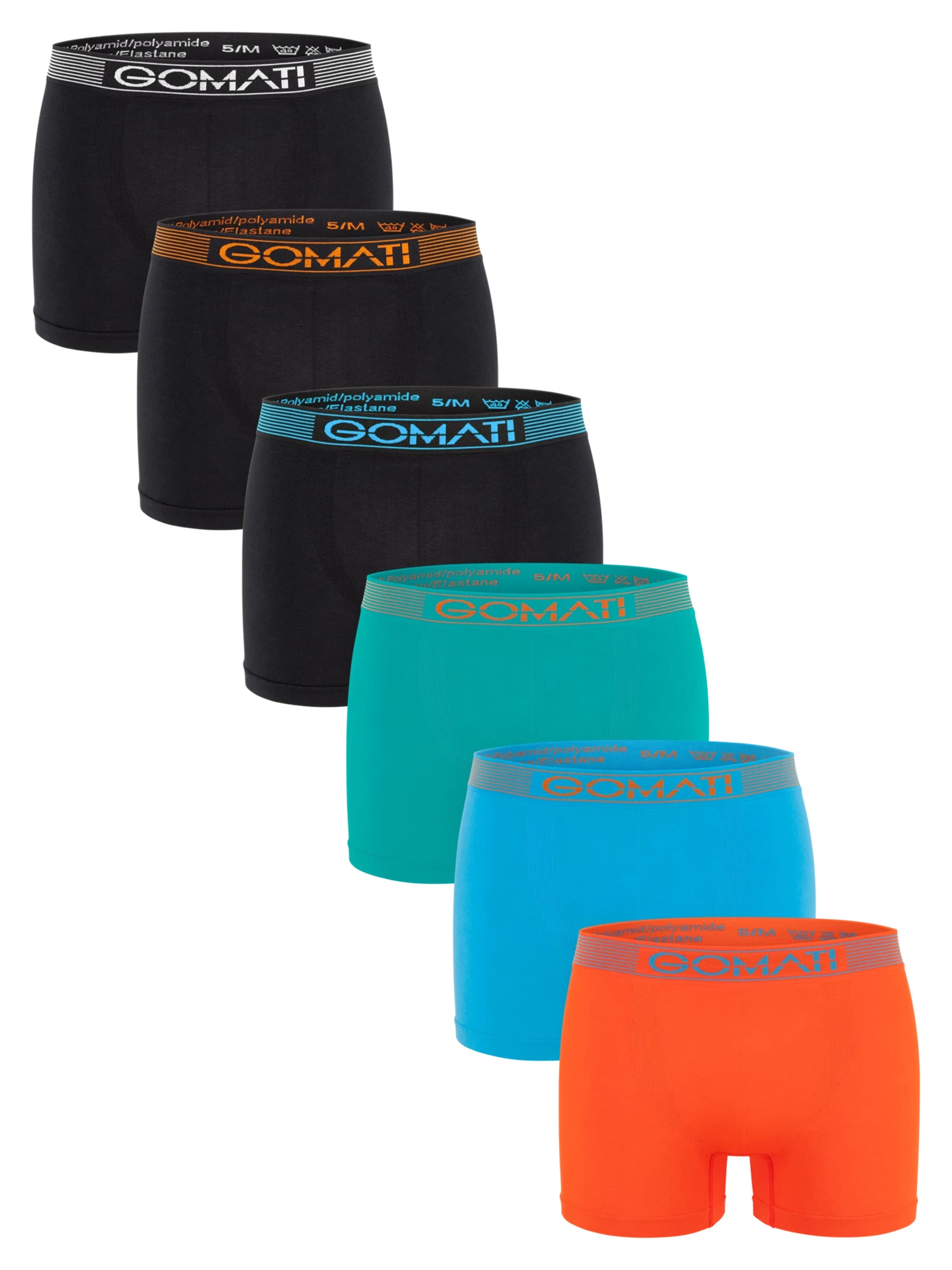 Gomati Boxer shorts 'Seamless Comfort' in Orange: front
