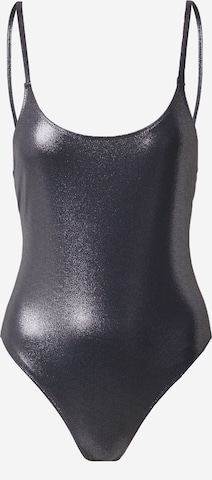 Calvin Klein Swimwear Σουτιέν για T-Shirt Ολόσωμο μαγιό σε μαύρο: μπροστά