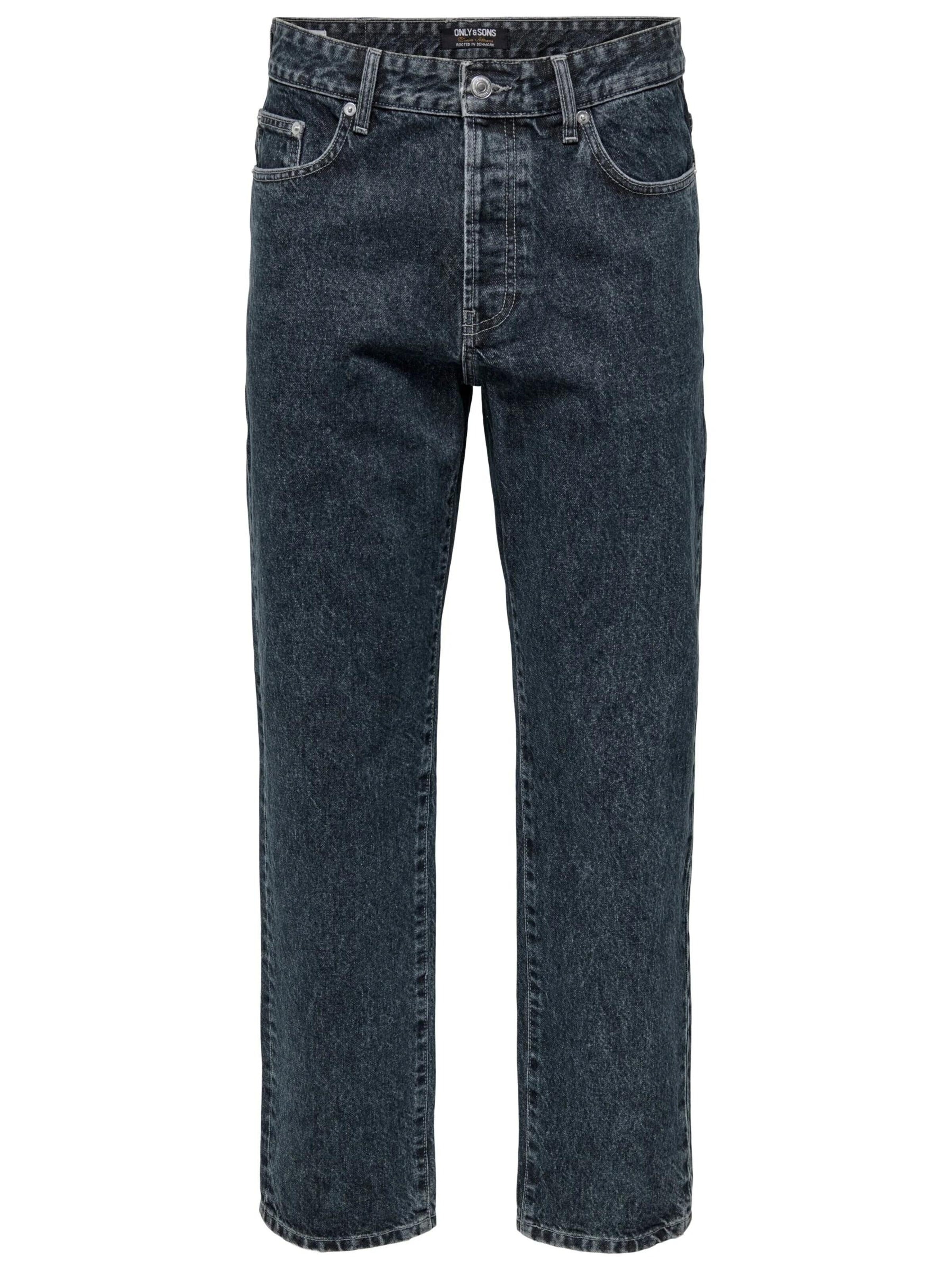 Only & Sons Jeans in 32/32 in de kleur Donkerblauw, Productweergave